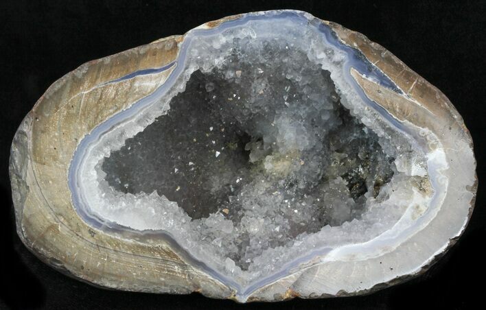 Crystal Filled Dugway Geode (Polished Half) #33164